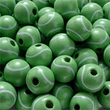 16mm Wooden Sports Beads for Crafts DIY Bracelet Making
