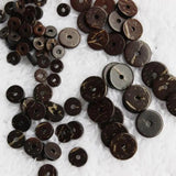 100pcs Brown Natural Wood Coconut Shell Beads for DIY Jewelry Making