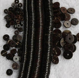 100pcs Brown Natural Wood Coconut Shell Beads for DIY Jewelry Making