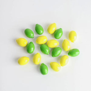 10pcs Lemon Wood Bead Festive Beading DIY Custom Home Decoration