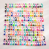 200 Acrylic Belly Button Rings Mix Body Piercing Jewelry
