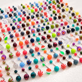 200 Acrylic Belly Button Rings Mix Body Piercing Jewelry