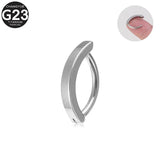 1PC G23 Titanium Piercing 14G Belly Button Rings Reverse Curved Navel