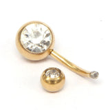 10PCS Crystal Bohemian Belly Button Rings