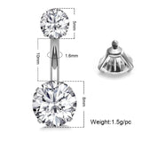 4Pcs Surgical Steel Sun Flower Belly Button Rings Set