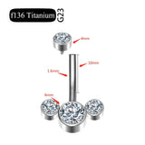 G23 Titanium Gem Stone Belly Button Rings 14G Navel Piercing Jewelry