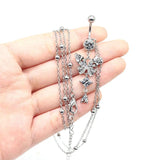 CZ Butterfly Dangling Belly Chain Body Piercing Jewelry