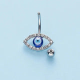 Turkey Evil Eyes Navel Ring Barbell Bell Button Ring