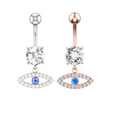 Turkey Evil Eyes Navel Ring Barbell Bell Button Ring