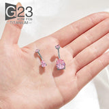 Surgical Belly Ear Piercing Titanium Goth Septum Body Jewelry