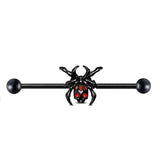 Spider Lip Ring Halloween Gothic Surgical Steel Jewelry