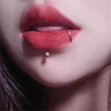 Punk Titanium Lip Ring Nose Studs Belly Button Earrings