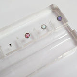 F136 Titanium 14G Opal Petal Belly Button Ring
