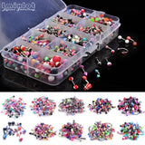50/100PCS Acrylic Surgical Steel Body Piercing Jewelry Lot Bulk