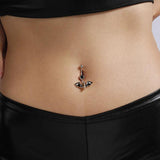 Bat Belly Button Ring Navel Stud Halloween Body Jewelry