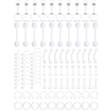 Retainer Plastic Acrylic Straight Curved Piercing Kit