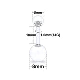 Retainer Plastic Acrylic Straight Curved Piercing Kit