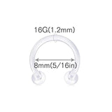 Retainer Plastic Acrylic Straight Curved Piercing Kit