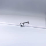 F136 Titanium 14G Czech Zirconia Belly Button Stud Body Piercing