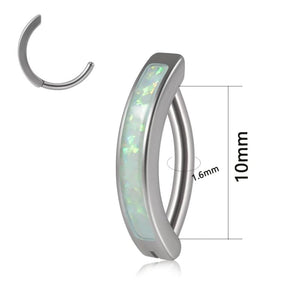 316l Surgical Steel Fire Opal Navel Piercing Belly Button Ring