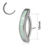 316l Surgical Steel Fire Opal Navel Piercing Belly Button Ring