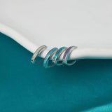 316l Surgical Steel Fire Opal Navel Piercing Belly Button Ring