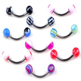 110pc Multicolor Body Piercing Jewellery Mixed Lip Eyebrow Belly Tongue Bar Rin