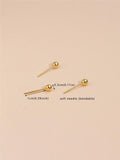 20PCS Nose Studs Ring with Ball Beads Nostril Piercing Jewelry