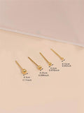 20PCS Nose Studs Ring with Ball Beads Nostril Piercing Jewelry