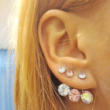 G23 Titanium Double CZ Navel Piercing Belly Button Ring