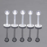 50PCS Transparent Navel Ring Septum Piercing Clip Jewelry