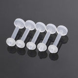 50PCS Transparent Navel Ring Septum Piercing Clip Jewelry