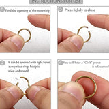 10Pcs G23 Titanium Seamless Nose Ring Hoop 20G 18G 16G Septum Piercing