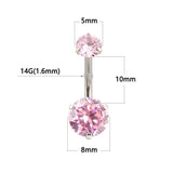 14G Stainless Steel Navel Ring Belly Button Rings