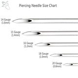 Sterile Body Piercing Kit Nose Septum Lip Tools
