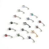 14G Stainless Steel Navel Ring DIY Body Jewelry Belly Piercing Accessories