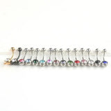14G Stainless Steel Navel Ring DIY Body Jewelry Belly Piercing Accessories