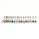 14G Stainless Steel Navel Ring DIY Body Jewelry Belly Piercing Accessories