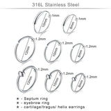 75PCS Mixed-size Piercing Kit, Needles for Ear Nose Lip Nipp