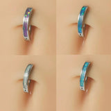 Opal Navel Ring Stainless Steel Belly Button Piercing