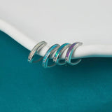 Opal Navel Ring Stainless Steel Belly Button Piercing