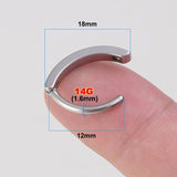 14G Titanium Belly Button Navel Ring