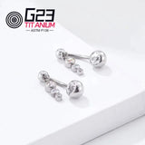 G23 Titanium Navel Belly Button Ring with Zircon Jewelry