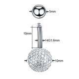 Steel Navel Piercing Dangle Earring Belly Button Barbell Piercing