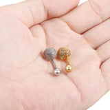 Steel Navel Piercing Dangle Earring Belly Button Barbell Piercing