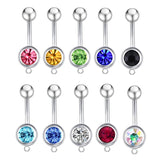 14G Charms Add-On Belly Rings Mixed Body Piercing Jewelry Navel Rings