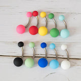 Colorful Navel Ring Belly Button Rings Stud Women Body Jewelry 14G