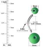 Colorful Navel Ring Belly Button Rings Stud Women Body Jewelry 14G