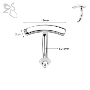 925 Sterling Silver Navel Piercing Minimalist Belly Ring