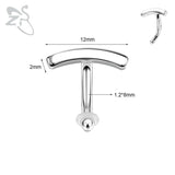 925 Sterling Silver Navel Piercing Minimalist Belly Ring